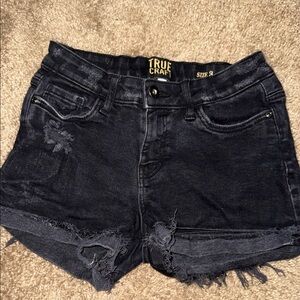 Black Jean Shorts